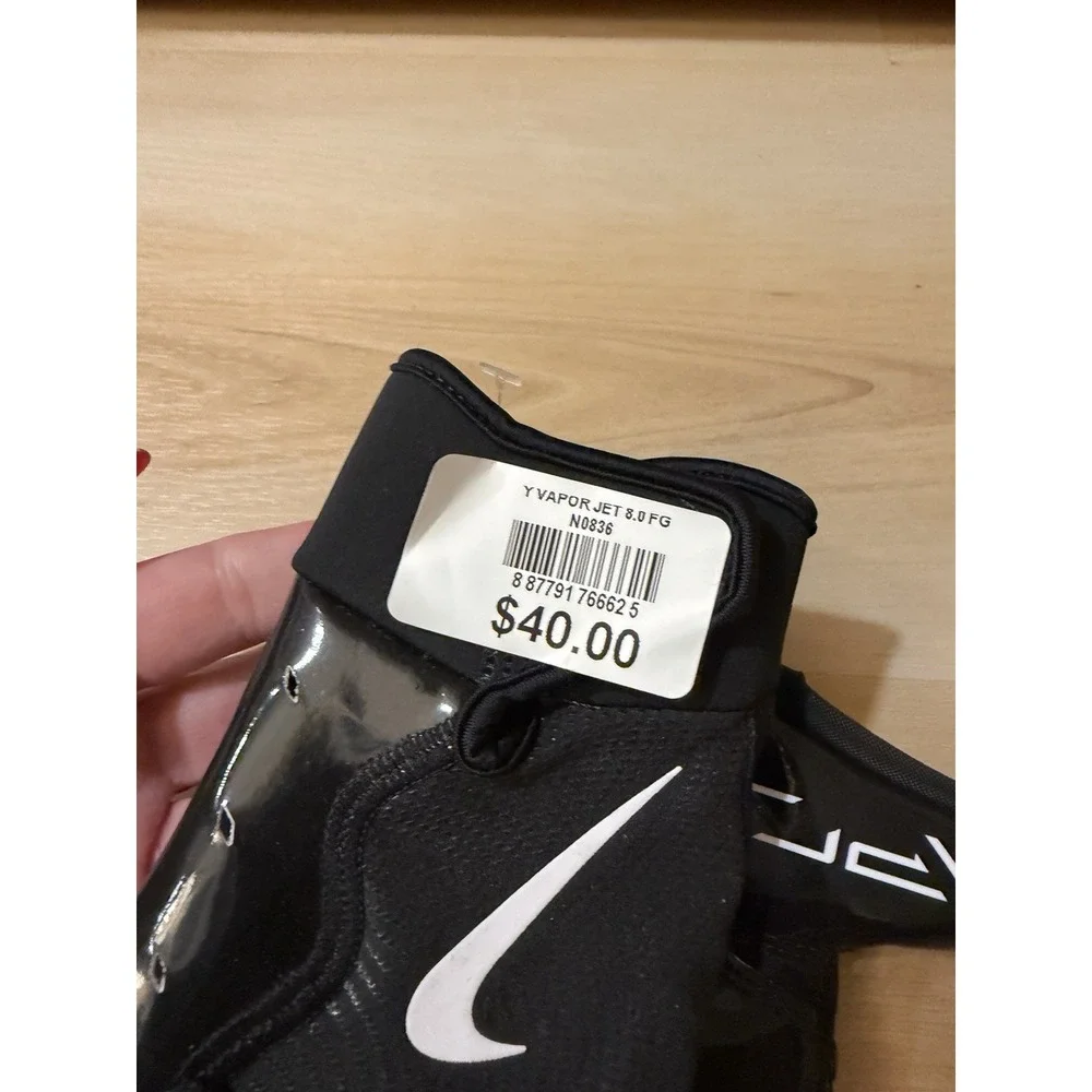 Nike Vapor Jet Football Receiver Gloves Youth Large NEW Black A5
